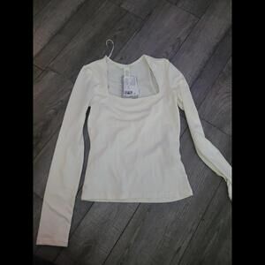 H&M white longsleeve XS xsmall